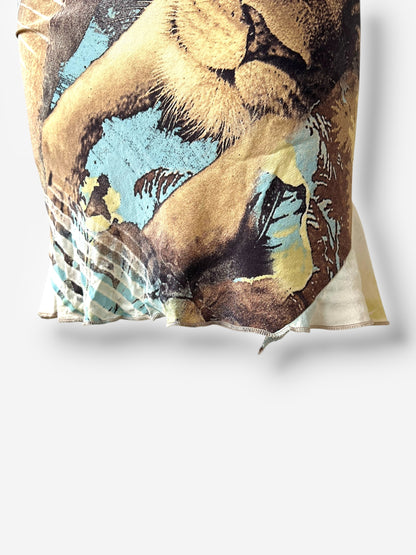 Roberto Cavalli Lion Print Halter Dress, Spring/Summer 2002
