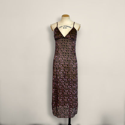 Prada c1996 ugly chic slip burnout dress