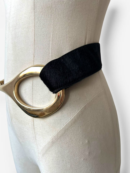 Gucci Tom Ford Belt, Ponyhair