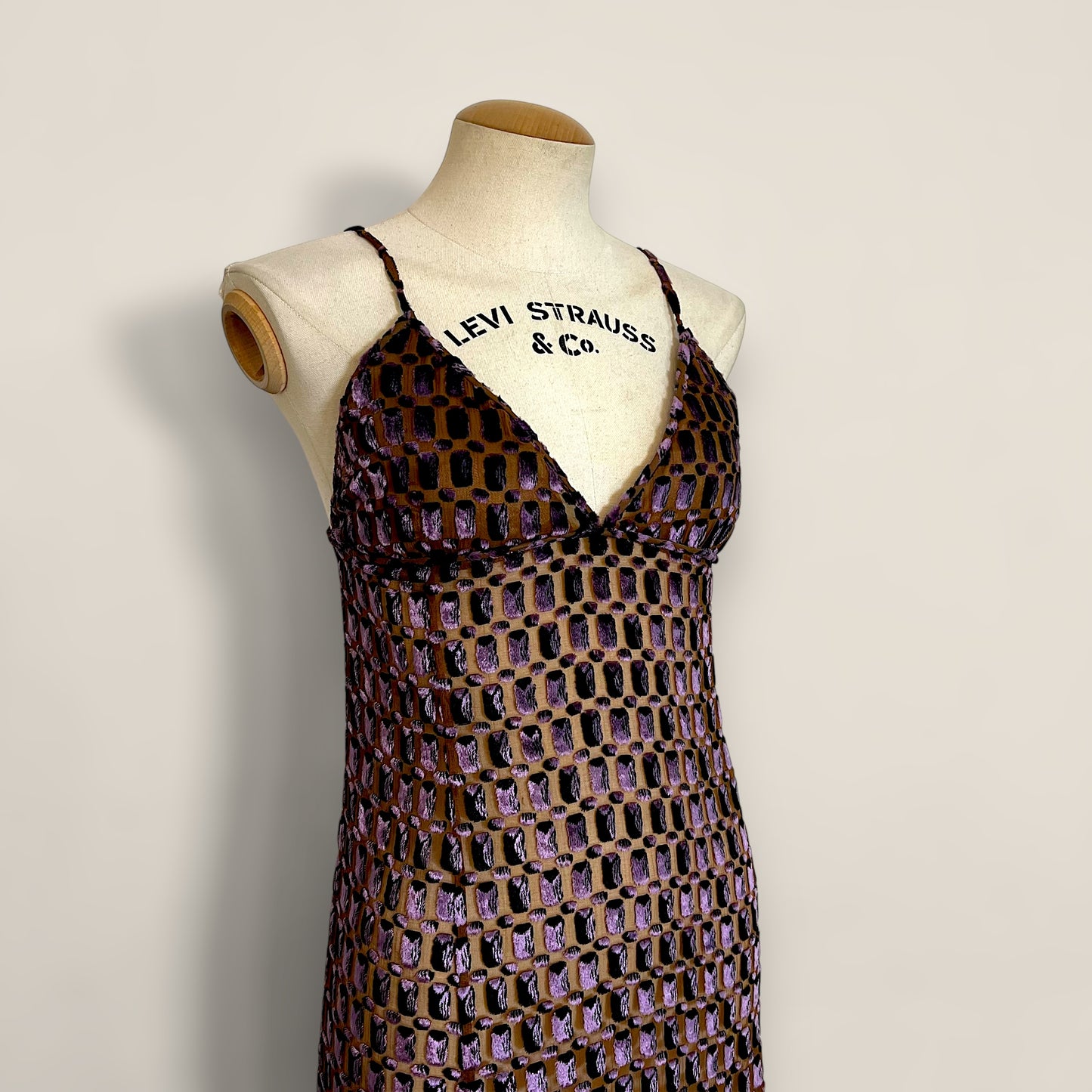 Prada c1996 ugly chic slip burnout dress