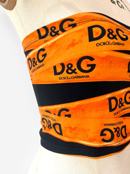 D&G by Dolce & Gabbana, F/W 2003 "Tape Effect" Tube Top