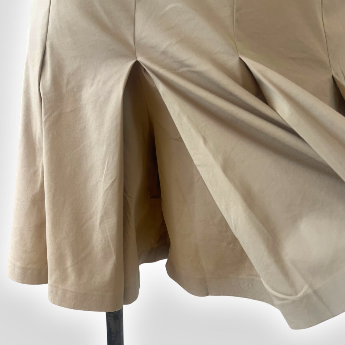 Prada Late 90s Khaki Pleated Skort