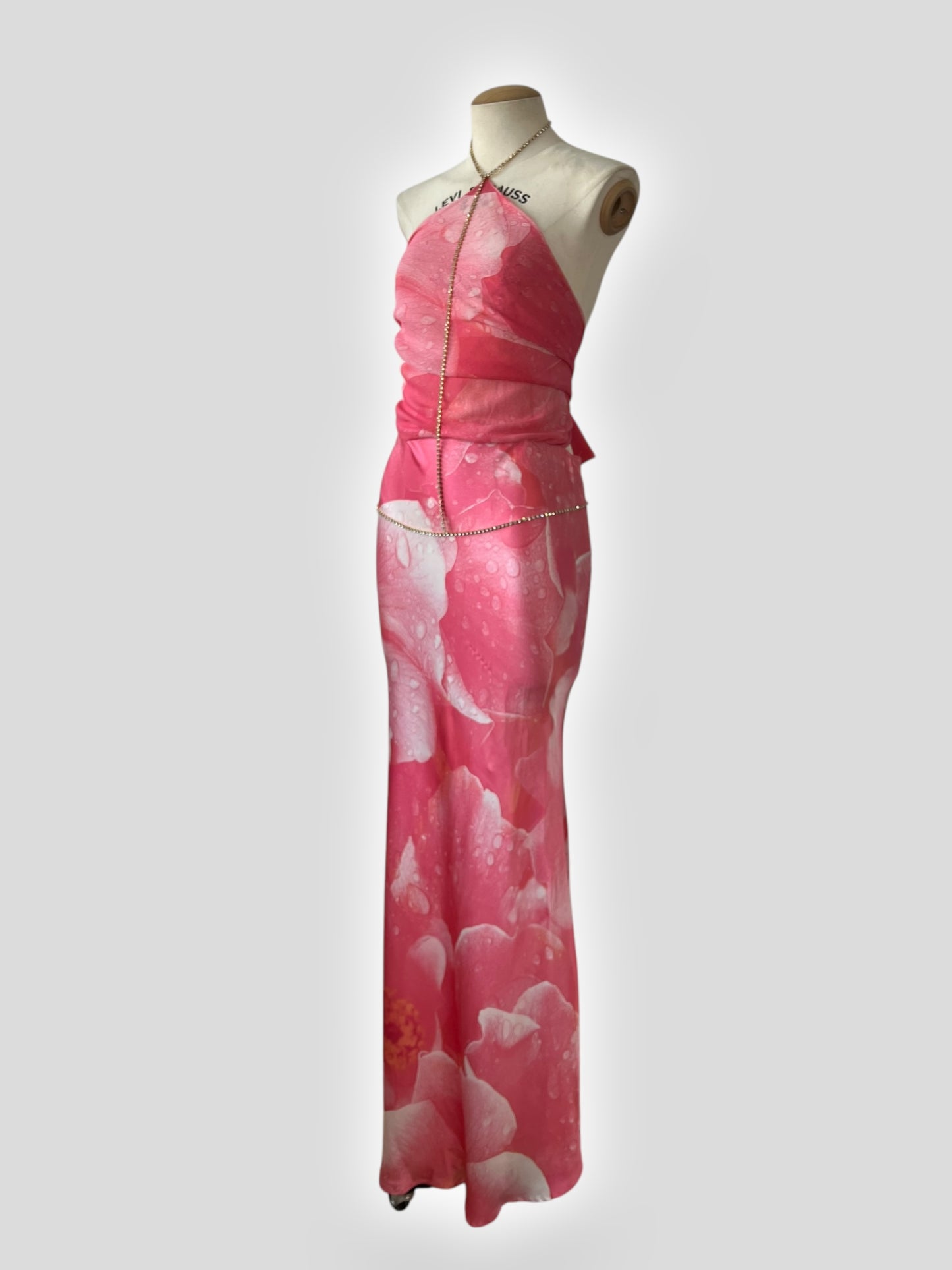 Roberto Cavalli Pink Silk Gown, Spring 2000