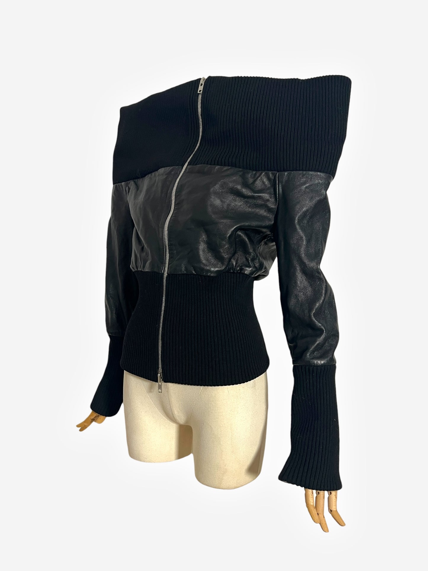 Maison Martin Margiela AW 2008 Black Leather Jacket