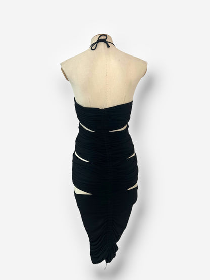 Dolce & Gabbana S/S 2003 'Sex & Love' Ruched Cut-Out Dress – Look 9 Runway