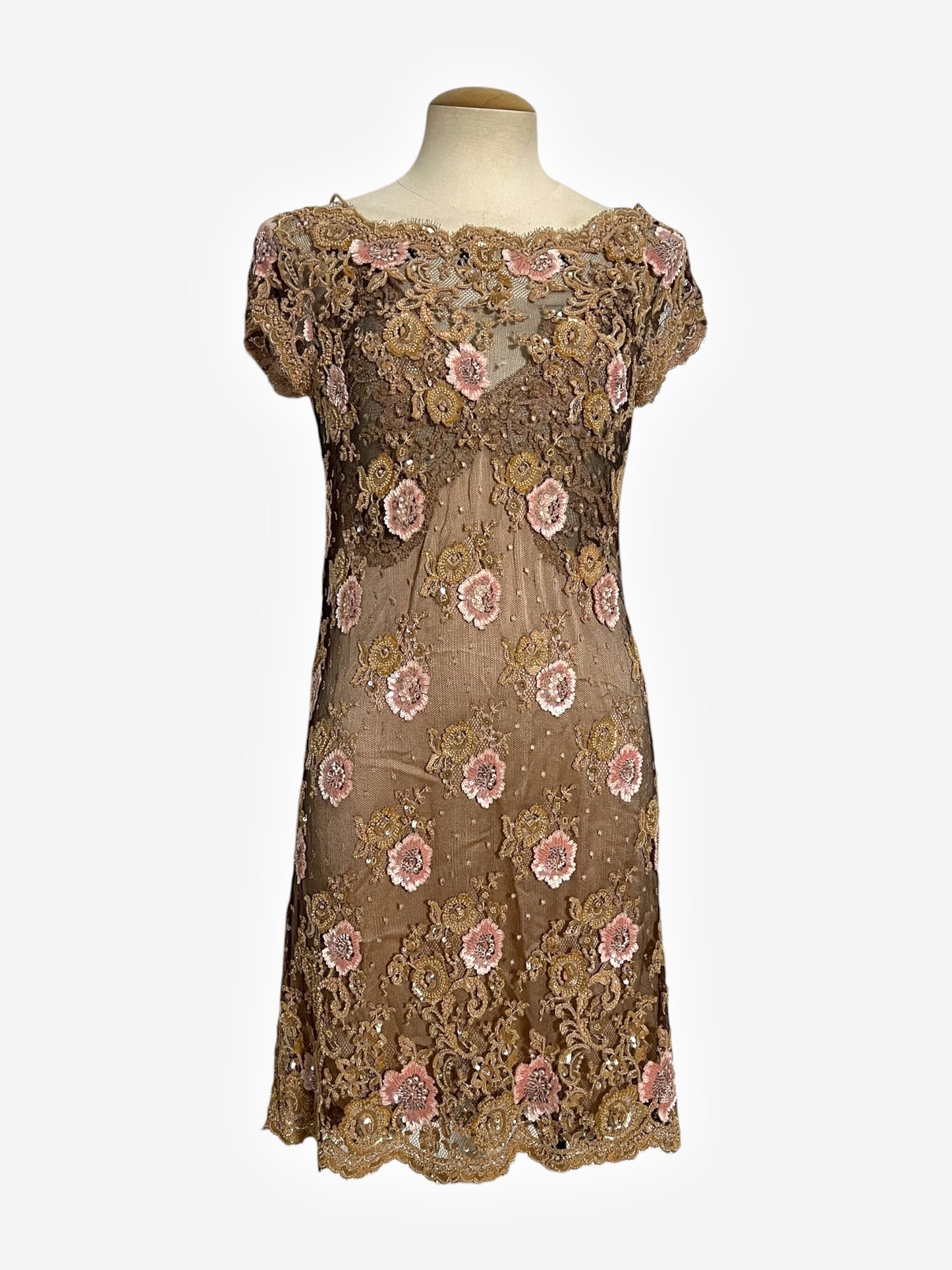 Valentino 2007 S/S beaded mini dress ensemble