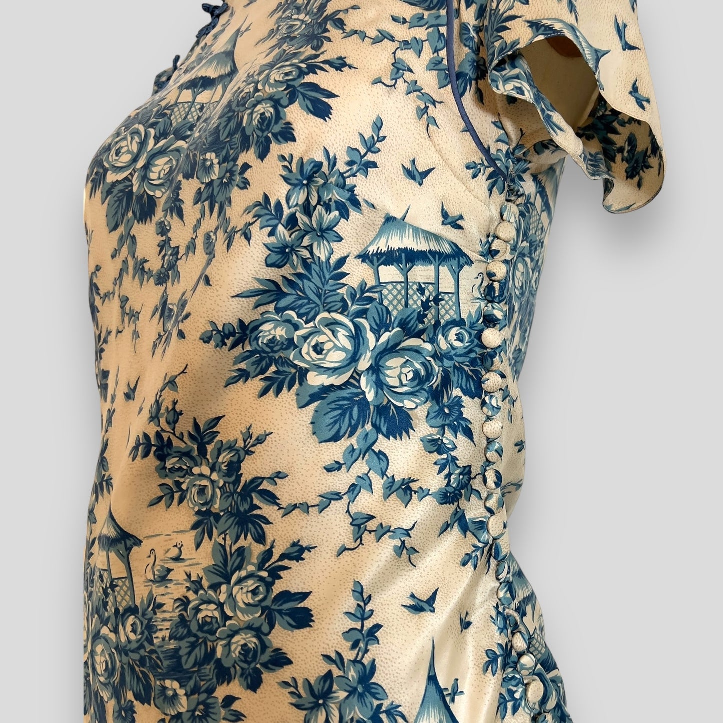 John Galliano 2003 toile de jouy dress