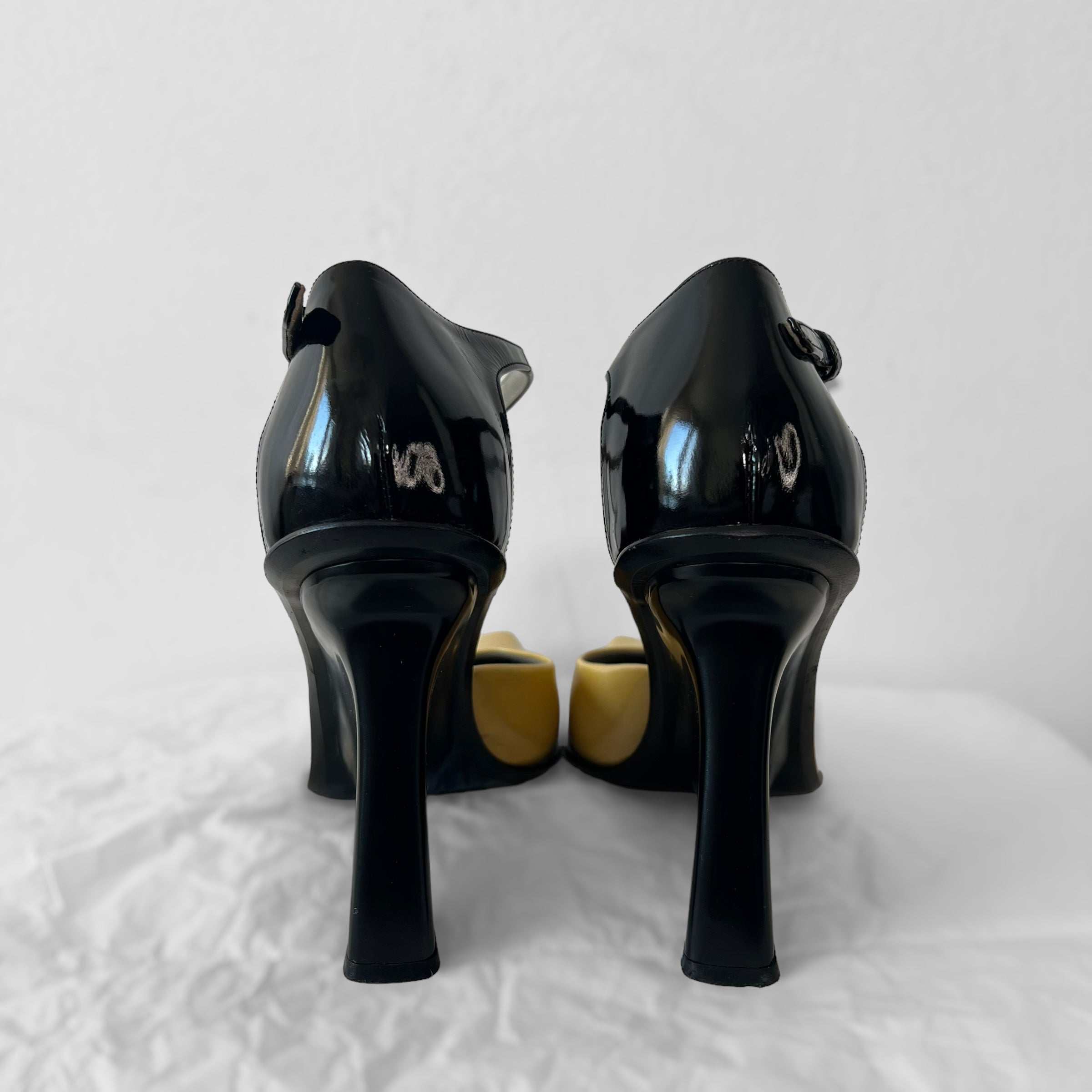 Prada 1998 patent wegded heels (40) – Herpium