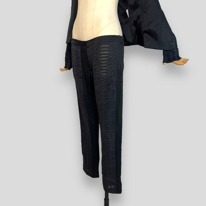 S/S 2004 look Tom Ford for Gucci black jacket and trouser ensemble