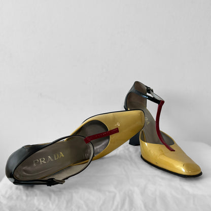 Prada 1998 patent wegded heels (40)