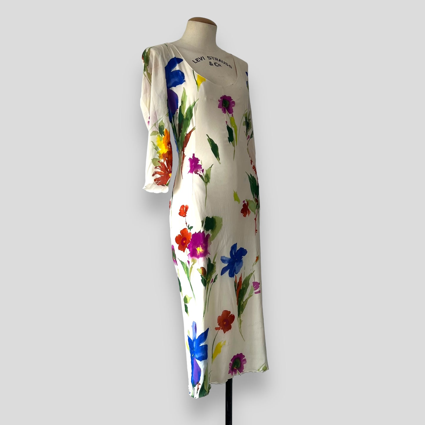 Vintage silk Dolce & Gabbana floral dress