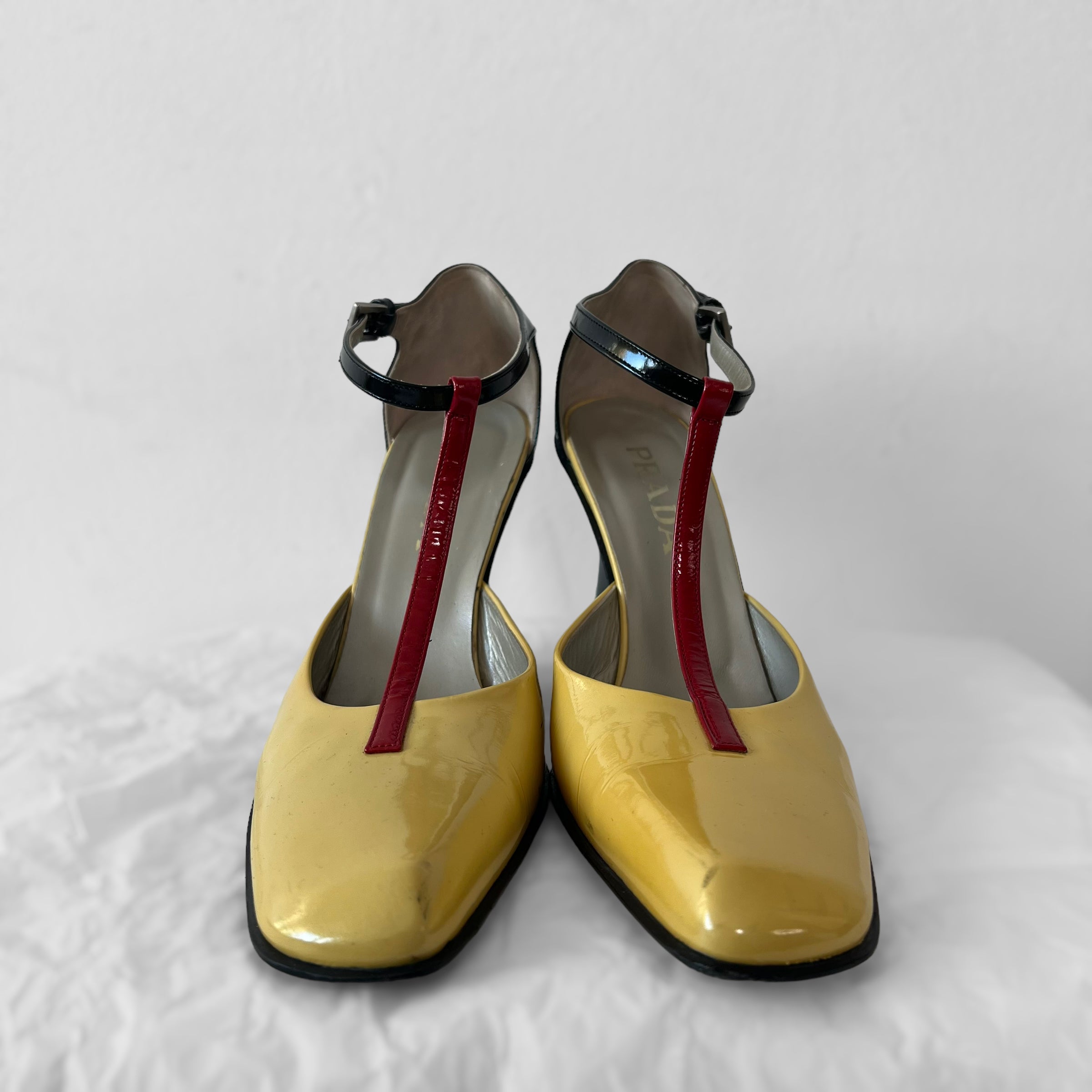 Prada 1998 patent wegded heels (40) – Herpium