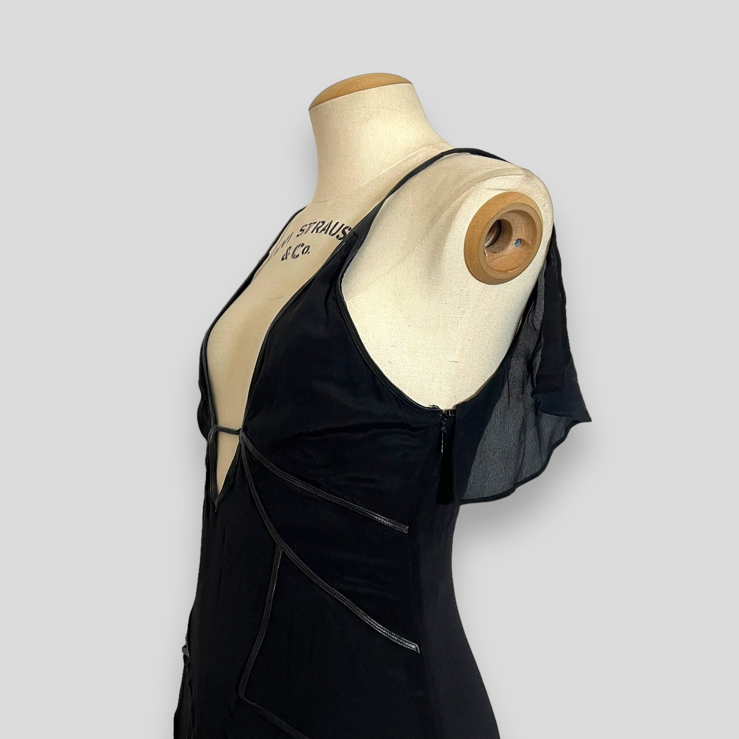 Gucci by Tom Ford c2003 F/W low cut out silk dress