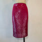90s Blumarine pink sequin skirt