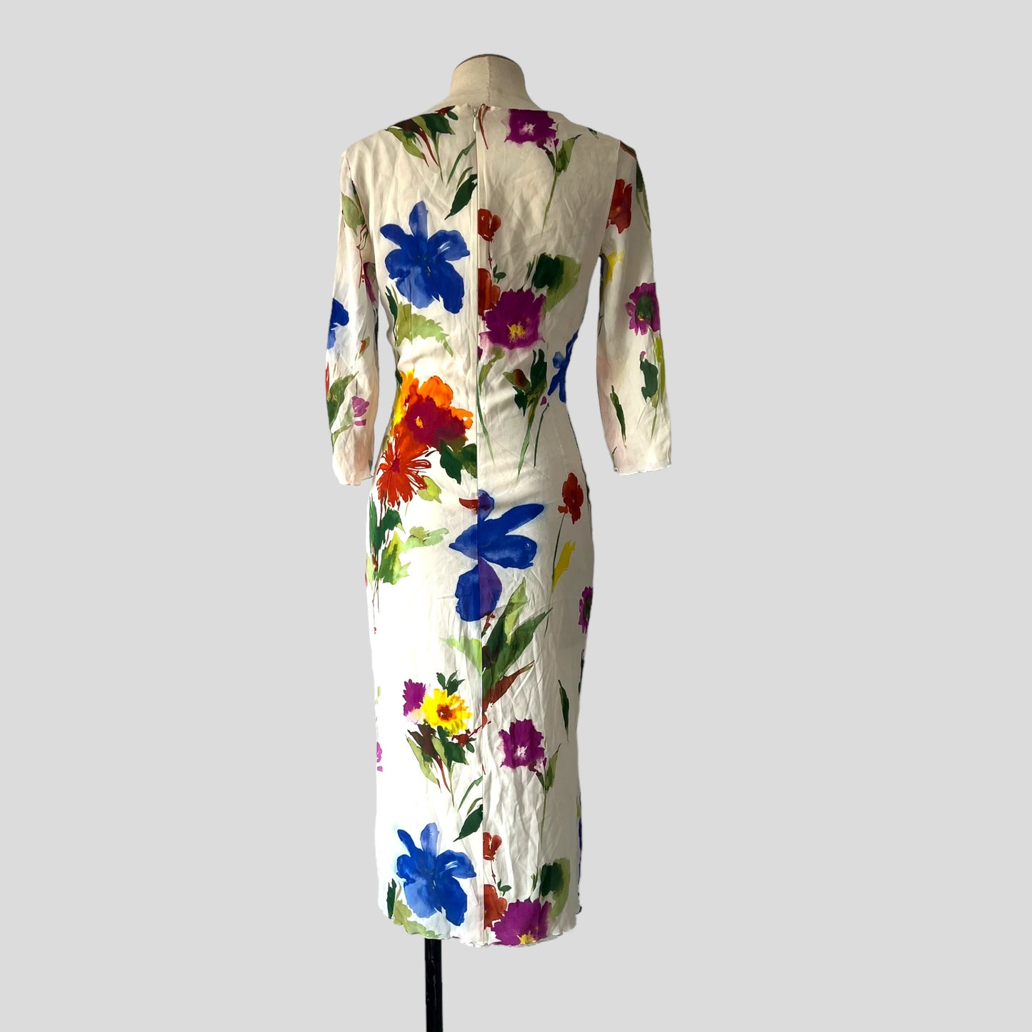 Vintage silk Dolce & Gabbana floral dress