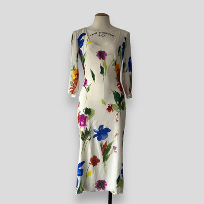 Vintage silk Dolce & Gabbana floral dress