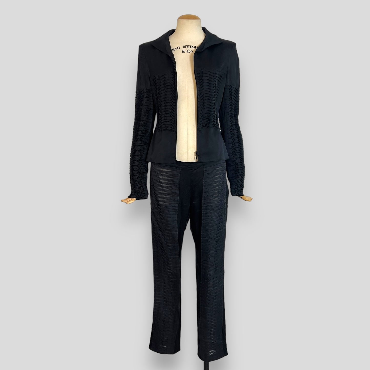 S/S 2004 look Tom Ford for Gucci black jacket and trouser ensemble