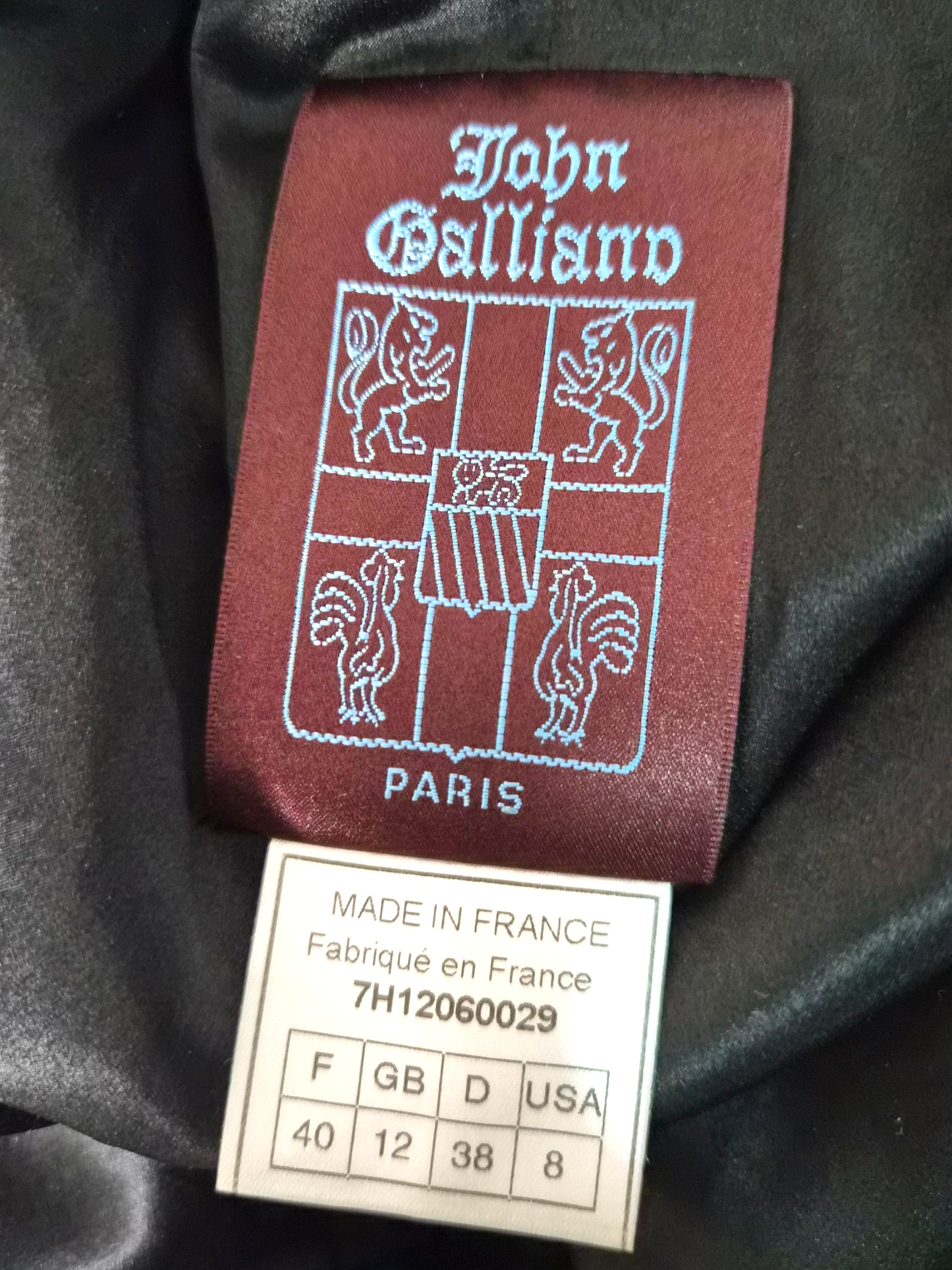 John Galliano 1997 runway suit dress