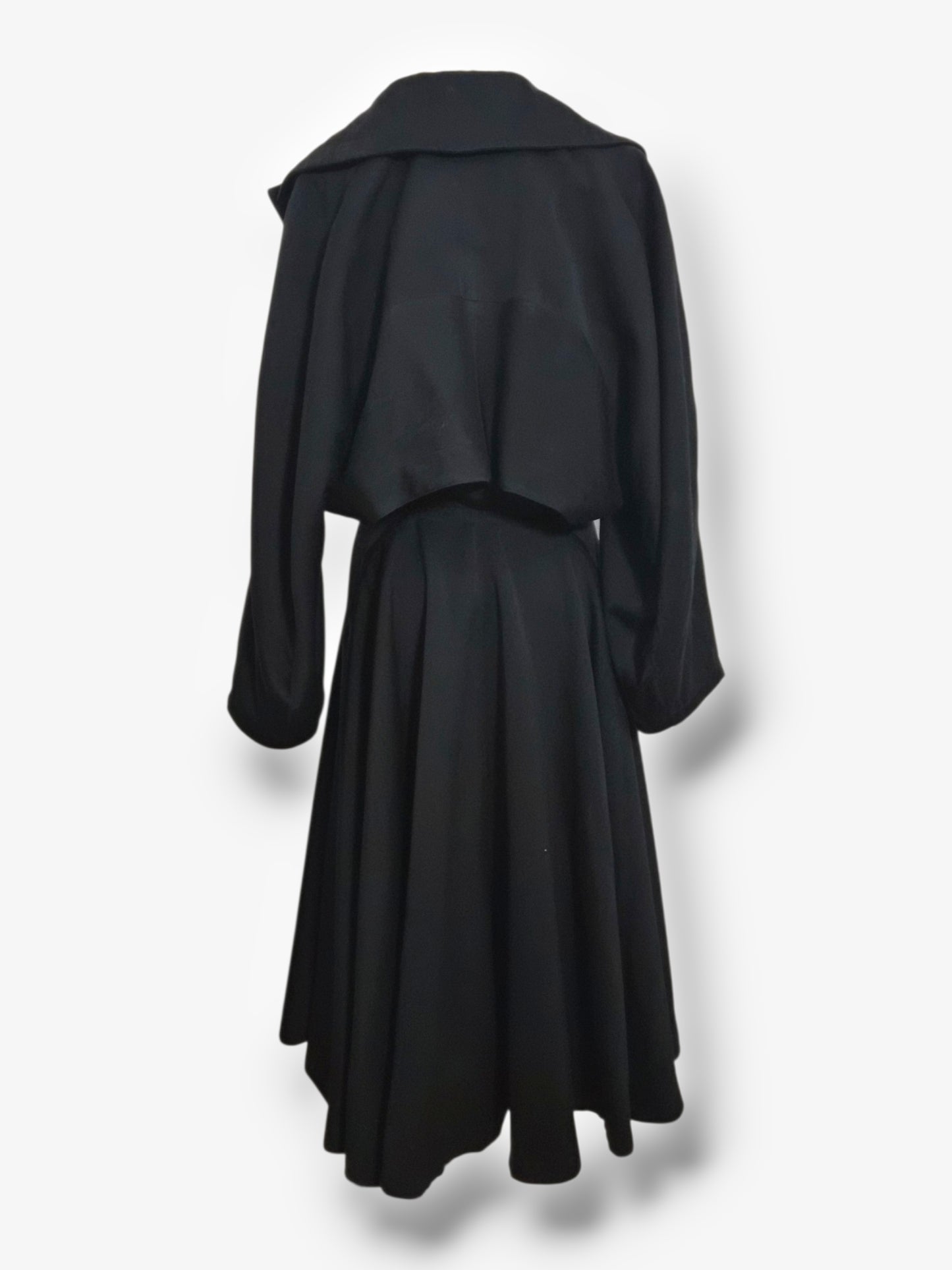 Azzedine Alaïa Voluminous Black Coat — c. 1988
