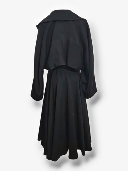 Azzedine Alaïa Voluminous Black Coat — c. 1988