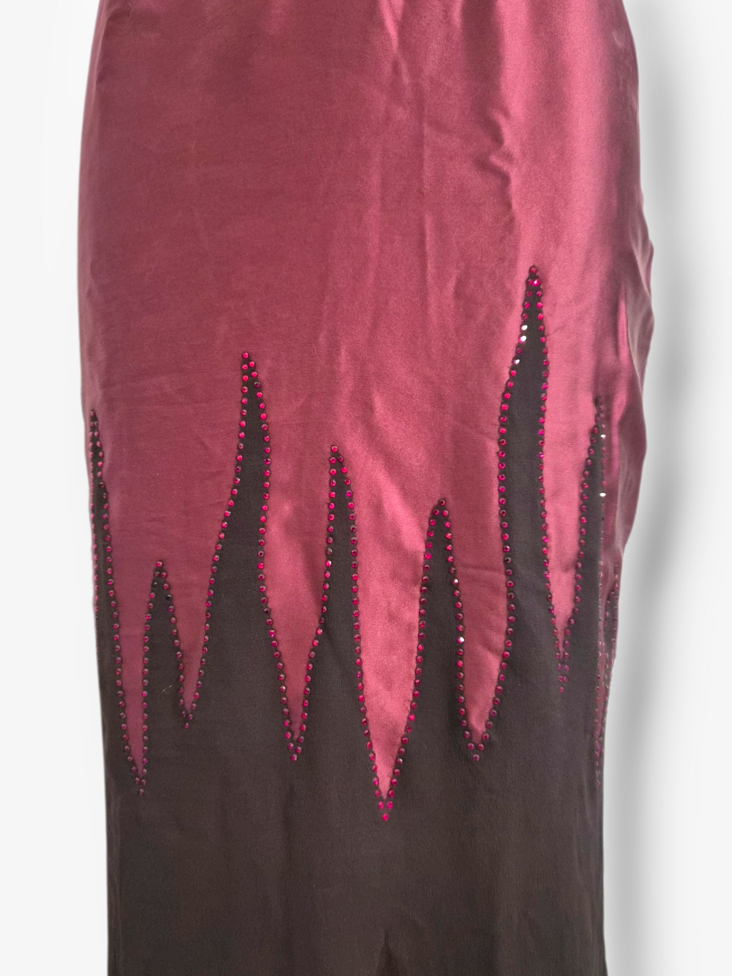 Vintage Thierry Mugler Couture Flame rhinestone Dress