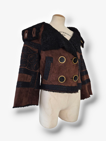 John Galliano Early 00s Shearling Jacket.