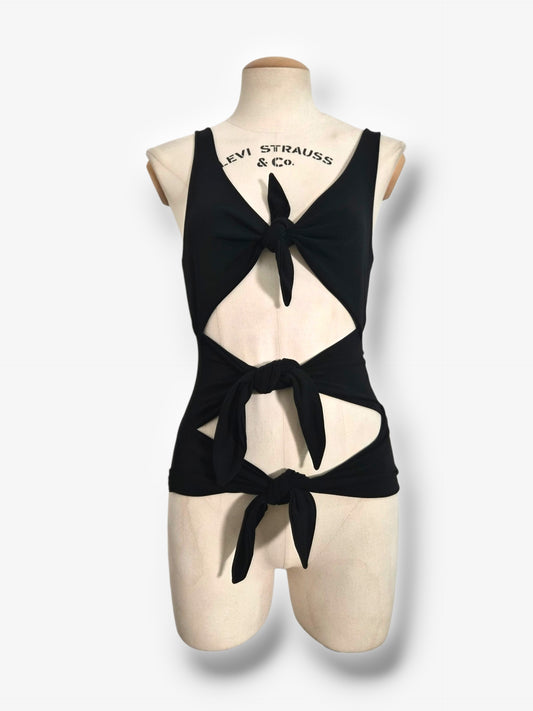 Valentino Spring 2002 Cut-Out Tie Top