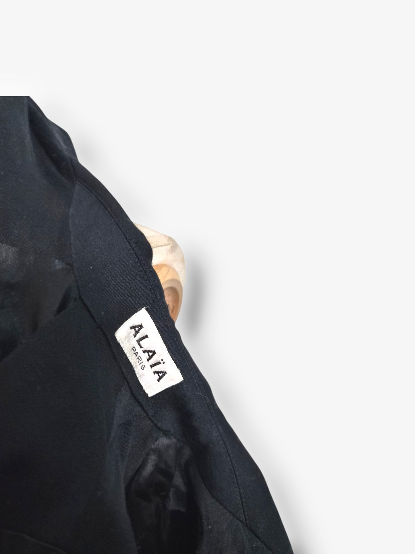 Azzedine Alaïa Voluminous Black Coat — c. 1988