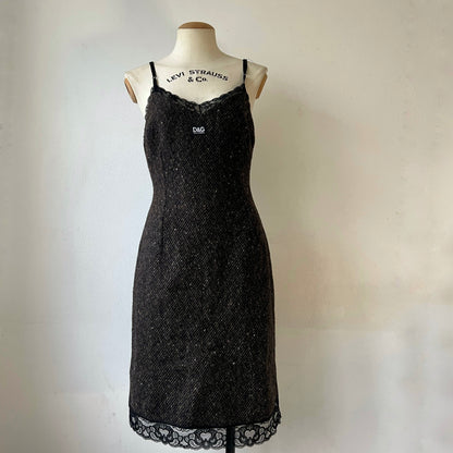 C 1995 D&G by Dolce & Gabbana wool dress