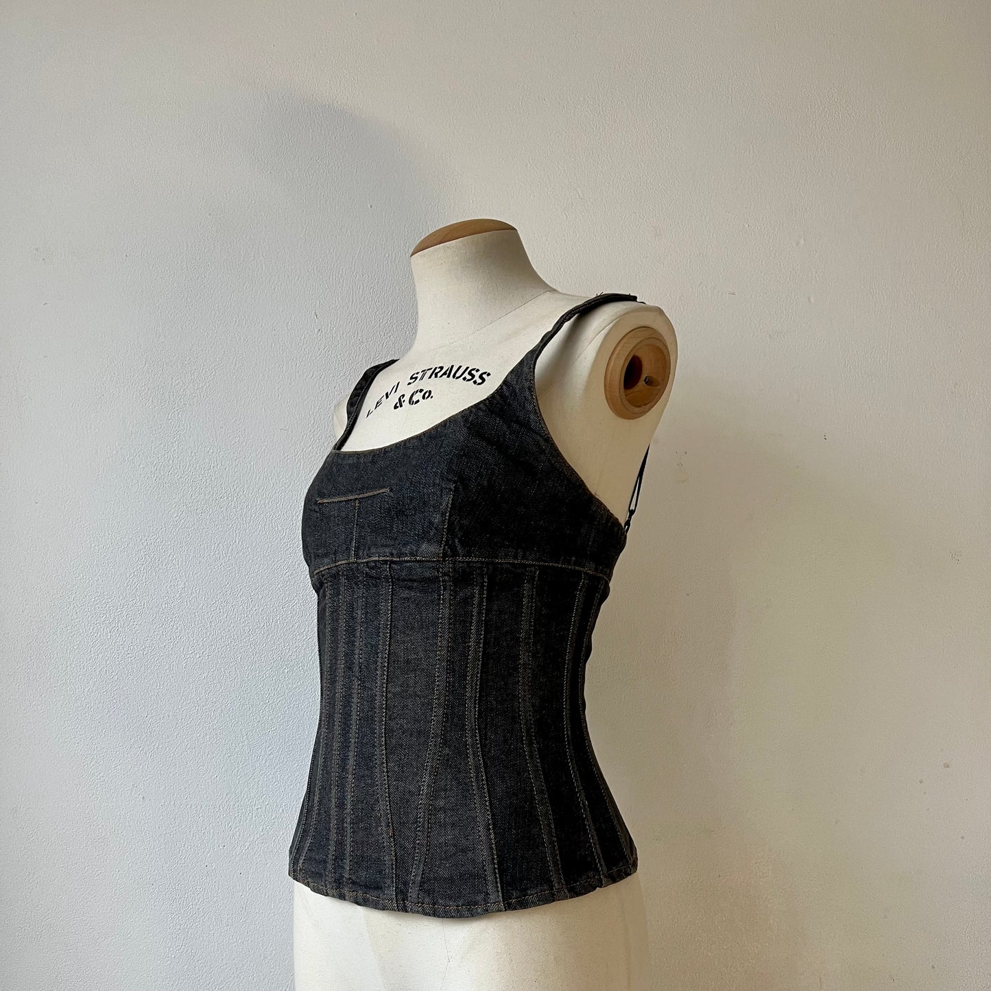 D&G by Dolce & Gabbana 2002 denim corset
