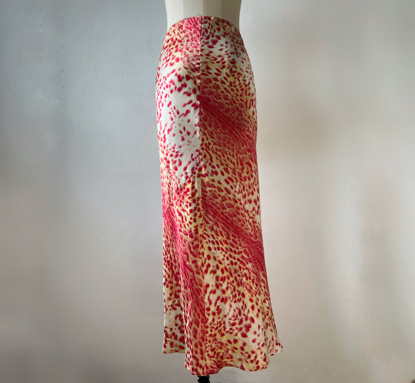2000ss Roberto Cavalli long silk skirt