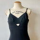 90s Dolce & Gabbana cut out bralette bodycon black dress