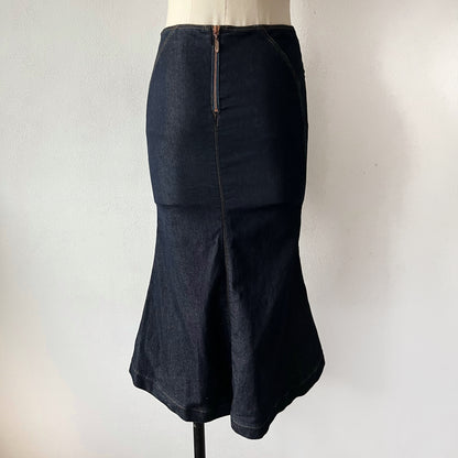 2002 Roberto Cavalli denim skirt