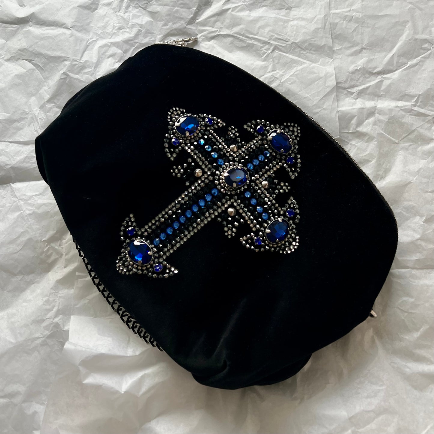 Velvet Versace 2012 fw velvet Byzantine cross bag