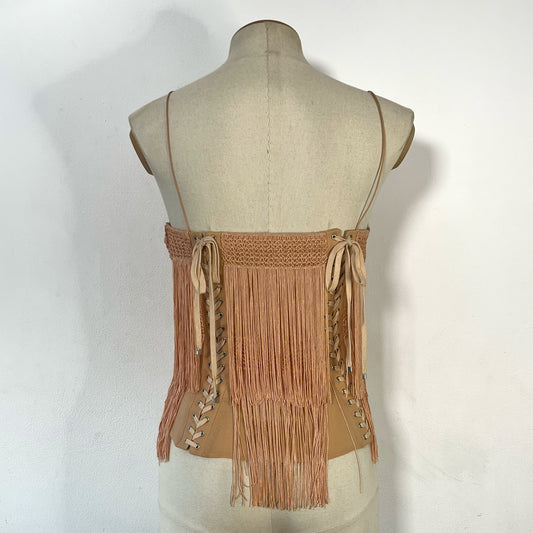Vintage Dolce Gabbana peekaboo corset, size 44 IT 4 US - alizeegarments