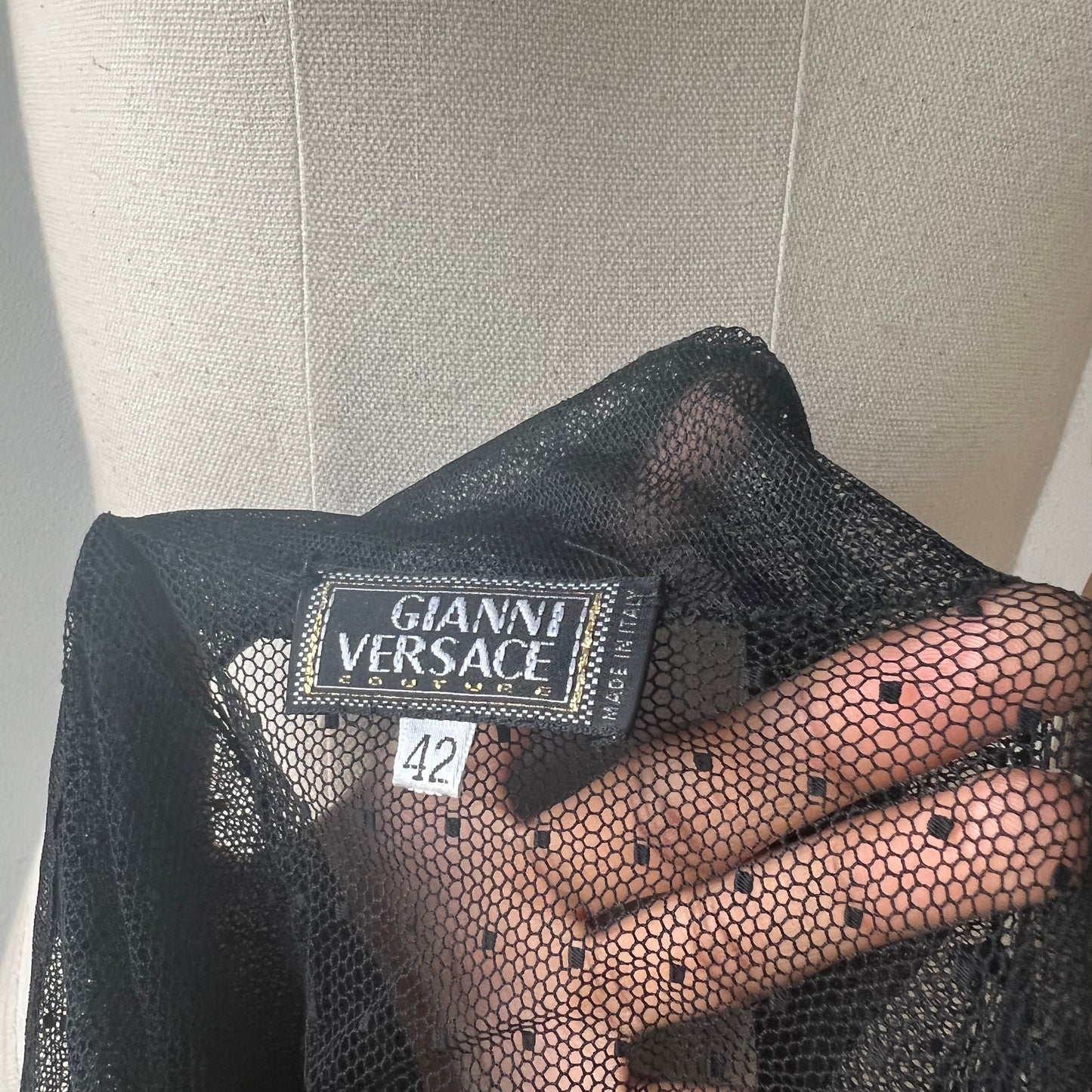 90s Gianni Versace sheer blouse